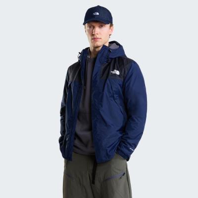 Funktionsjacke THE NORTH FACE "Antora", Herren, Gr. M, blau, Obermaterial: 100% Nylon, bestickt, hoch geschlossener Ausschnitt, eingesetzt elastischer Bund, Jacken Funktionsjacke, mit Windschutzblende, winddicht, wasserdicht, atmungsaktiv, Topseller