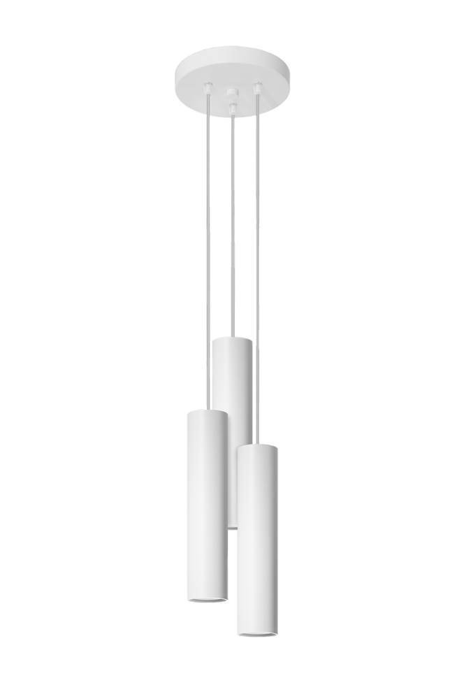 Sollux Lighting Hanglamp LAGOS 3P, wit, staal, 3xGU10, 10W, B/D/H: 110 x 20 x 20 cm