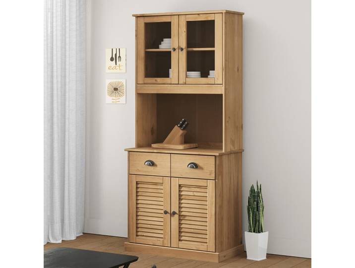 vidaXL Highboard VIGO 78x40x175 cm Massivholz Kiefer