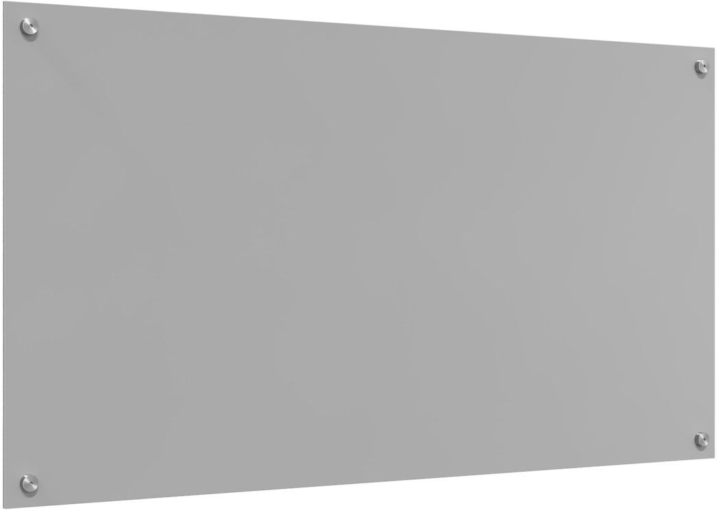 Belfry Kitchen Kitchen Backsplash Tempered Glass Light Grey 60 x 120 cm
