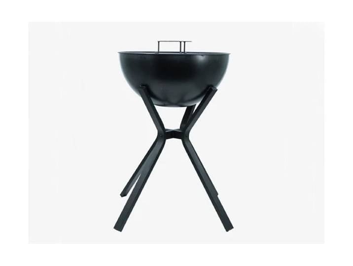 Feuerstelle INNOVESTA Innovesta eXcellence , schwarz, B:58cm H:85cm L:58cm Ø:58cm, Edelstahl, Feuerkörbe, Feuerstelle, Feuerstelle raucharm mit Plancha