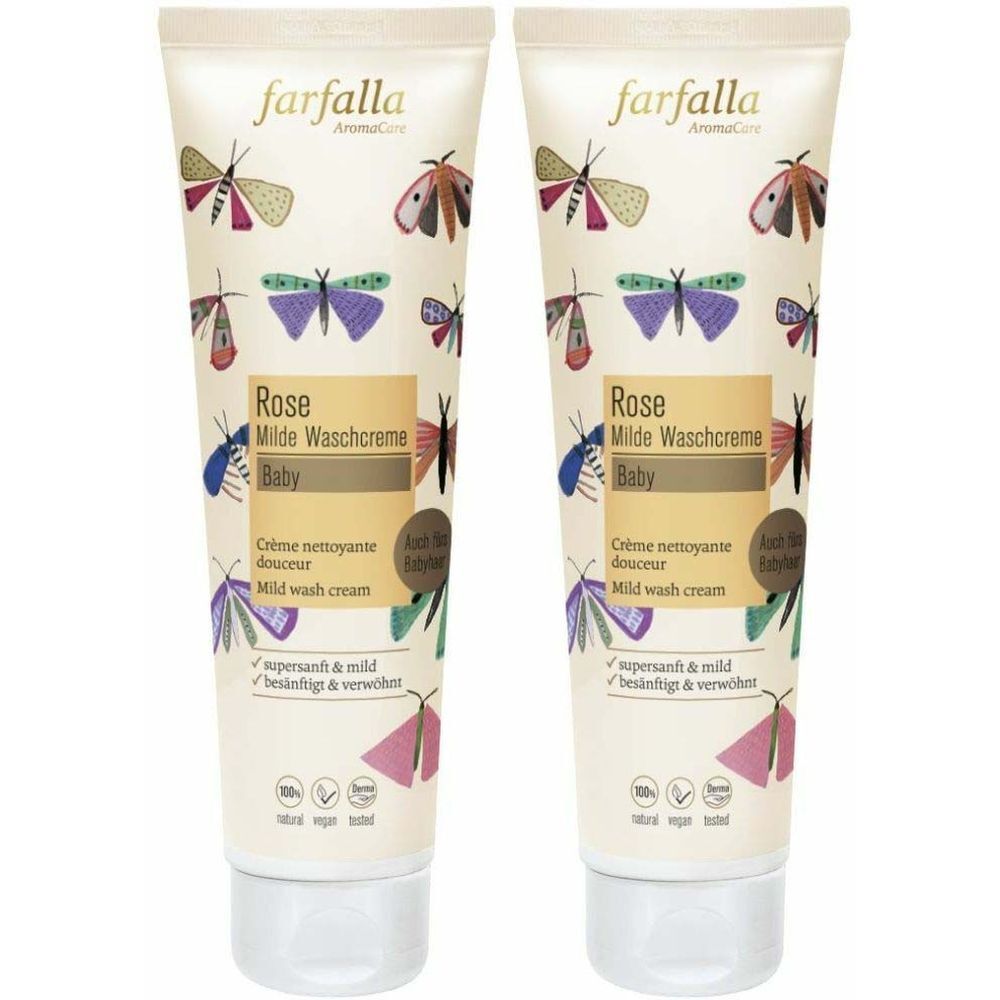 Farfalla Baby Milde Waschcreme Rose 145 ml x2 2x145 Creme