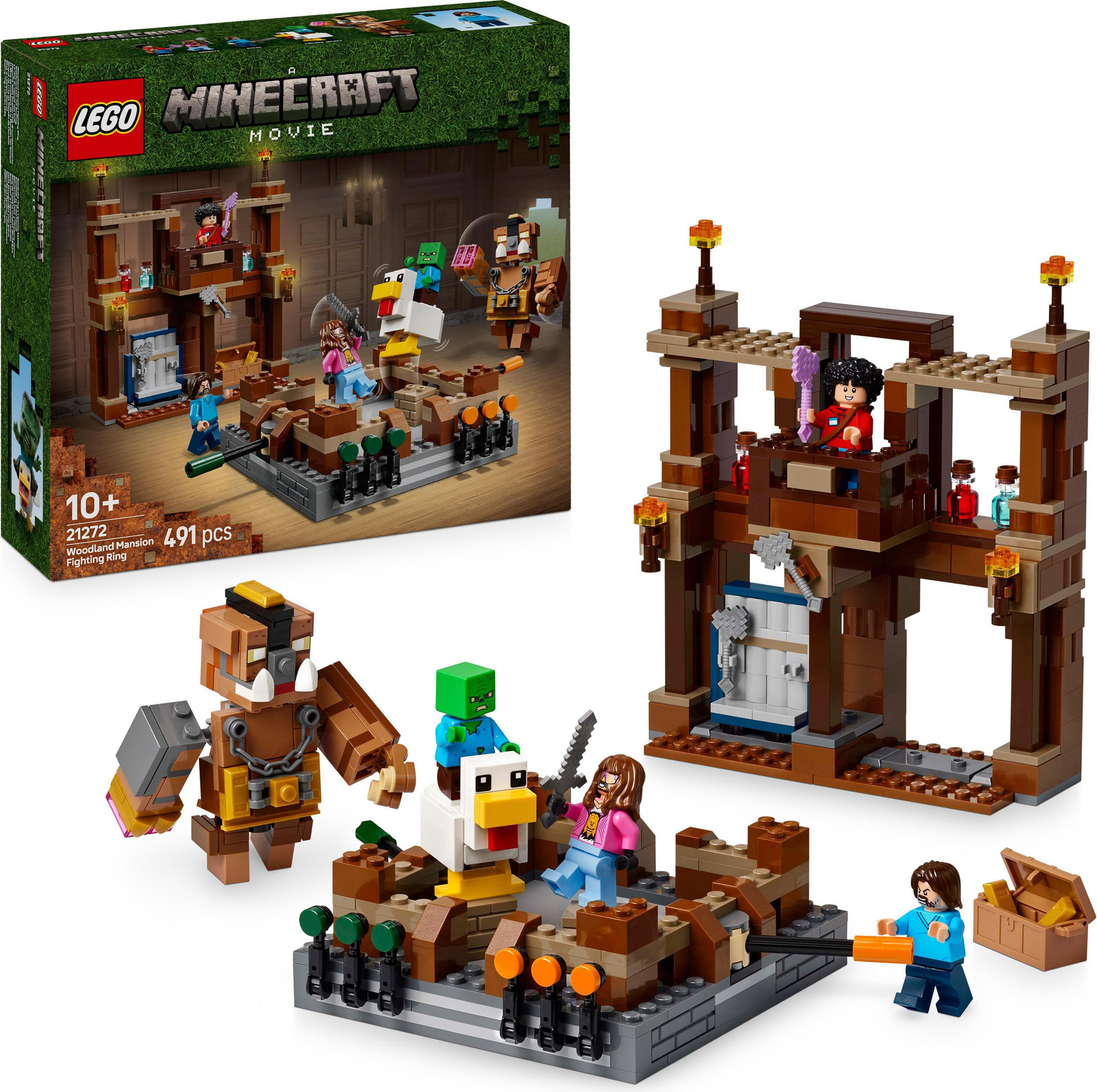 LEGO Minecraft Vechtende ring bij het boskasteel 21272