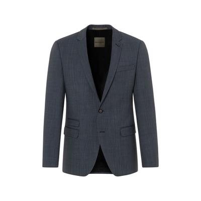 Anzugsakko BENVENUTO. "OSCAR", Herren, Gr. 102, blau (mittelblau struktur), Obermaterial: 52% Polyester PES. 43% Wolle WO. 5% Elasthan EL. Futter: 51% Acetat CA. 49% Viskose CV. 51% Acetat CA. 49% Viskose CV., meliert, slim fit, V-Ausschnitt,...