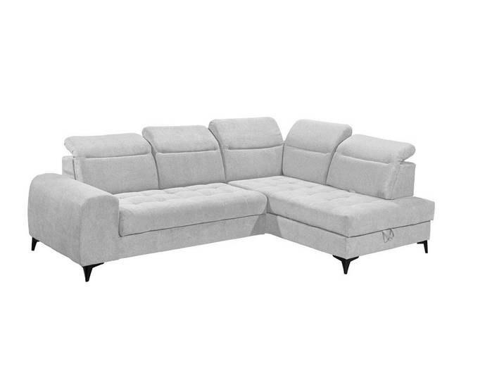 ED EXCITING DESIGN Ecksofa Rockdale, mit elektrische Sitztiefenverstellung & Bettkasten