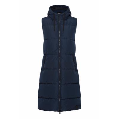 Longweste OXMO "Longweste OXSolice", Damen, Gr. L, blau (total eclipse), Obermaterial: 100% Polyester PES., Westen Longweste