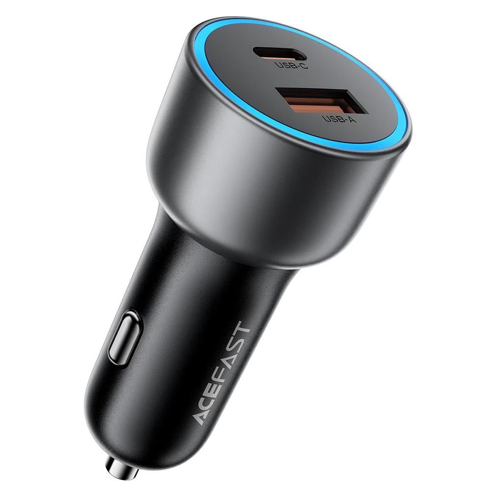 Acefast Ładowarka Ładowarka samochodowa B21 75 W USB-C + USB-A - czarna (71889677)
