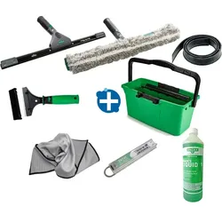 Fensterputz Set Unger Ergo für Profis AK115 mit FR100 Liquid 1 L und RB100 Ersatzklingen