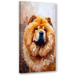 LEINWANDBILD Chow-Chow Hund Tier Natur 60x120cm