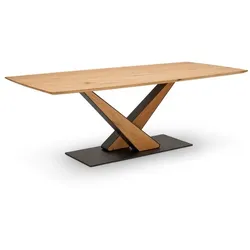 Boegner Esstisch Soltau 220 x 100 cm Holz Braun Wildeiche
