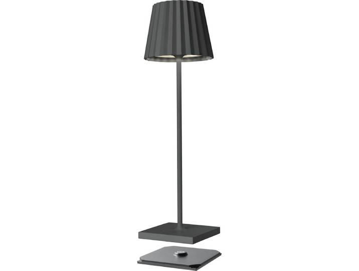 Sompex Troll 2.0 LED Tuintafellamp Werkt op batterijen Aluminium Dimbaar Spatwaterdicht Incl. laadstation