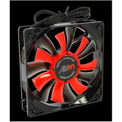 Airen FAN DualWings 120E Lüfter / 120 x 120 x 25 mm / Doppelflügel / extrem leistungsstark / 21,7 dB (120 mm, 4x), PC Lüfter, Schwarz