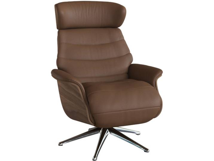 Relaxsessel Cam cognac Leder T 88 B 83 H 113 cm - Relaxsessel