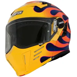 Simpson Darksome Wildfire, Klapphelm - Gelb/Orange/Lila - XL