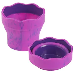 FABER-CASTELL Wasserbecher Clic & Go pink marble