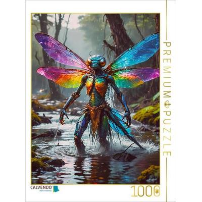 CALVENDO Puzzle Eine menschliche Libelle | 1000 Teile Lege-Größe 64x48cm Foto-Puzzle für glückliche Stunden