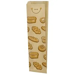 MONOUSO - Papiertüten Kraft "Panes" 14+7x51cm (1.000 Stück)