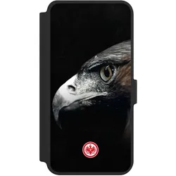 Nivocase Klapphülle für Samsung Galaxy S25+ Handyhülle aus Kunst Leder NIVOflip schwarz Europameisterschaft (Samsung Galaxy S25+), Smartphone Hülle, Schwarz