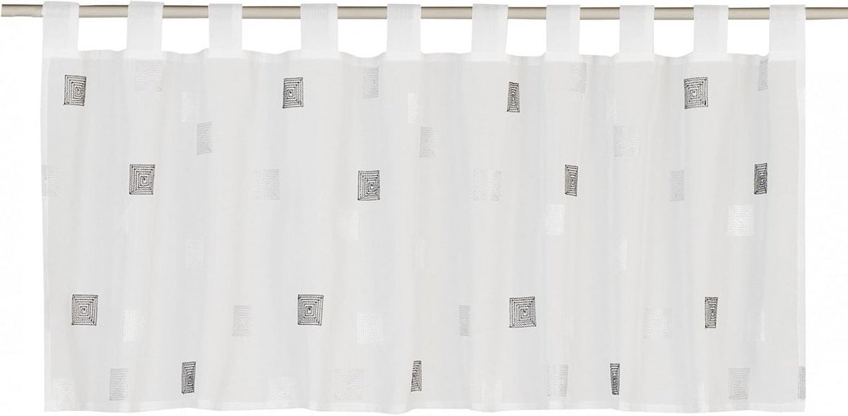 Bistrogordijn Vitrage Halftransparant voor Keuken 48 x 140 cm