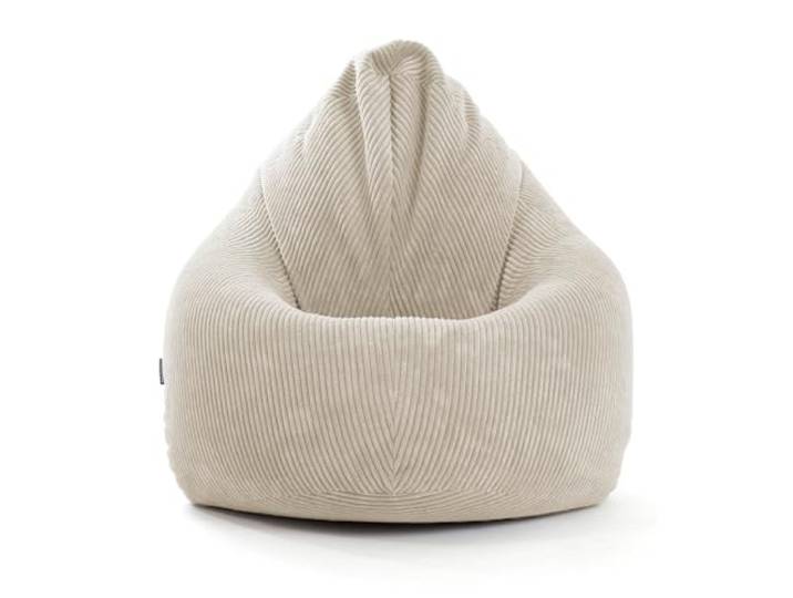 Sitzsack Cord Der Tagträumer Made in Germany mit EPS-Perlen Füllung Beige mokebo Sessel Indoor Bean Bag , Bodenkissen für Kinder & Erwachsene, Sitzkissen, Liegekissen, Relaxliege für drinnen