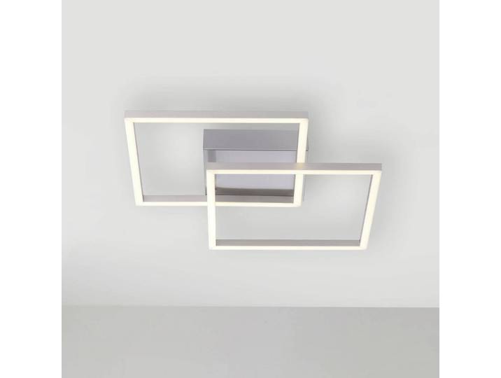 LED-plafondlamp Iven, alu / grijs / zink, Woon-/ Eetkamer, Aluminium, Modern, LED plafondlamp