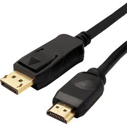 VALUE 11995786 - Displayport 1.2 Kabel, DP-HDMI, 4K 60Hz, 2,0 m