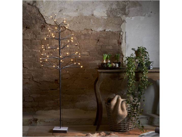 STAR TRADING LED-Dekobaum Snowfrost Tree IP20 Höhe 150cm, braun / rost, Metall