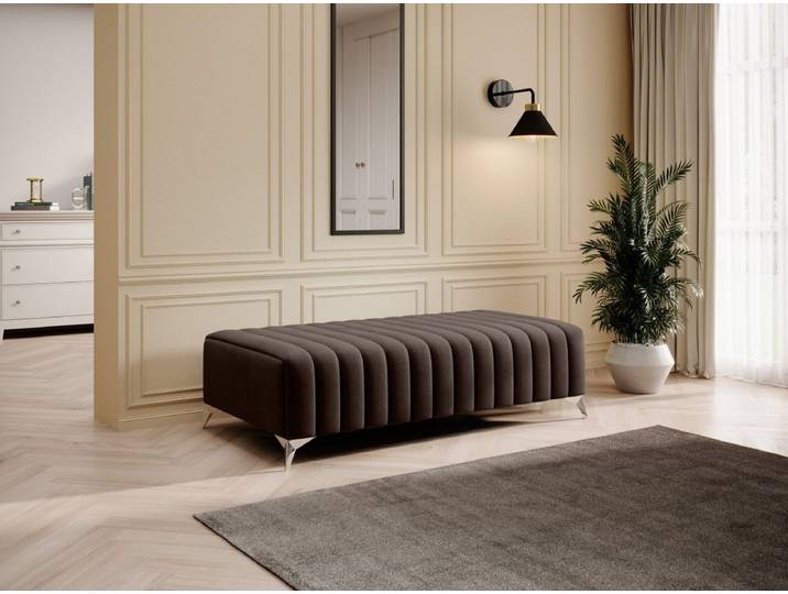 Designer Beistellhocker Cadeo - Braun - Luxusbetten24