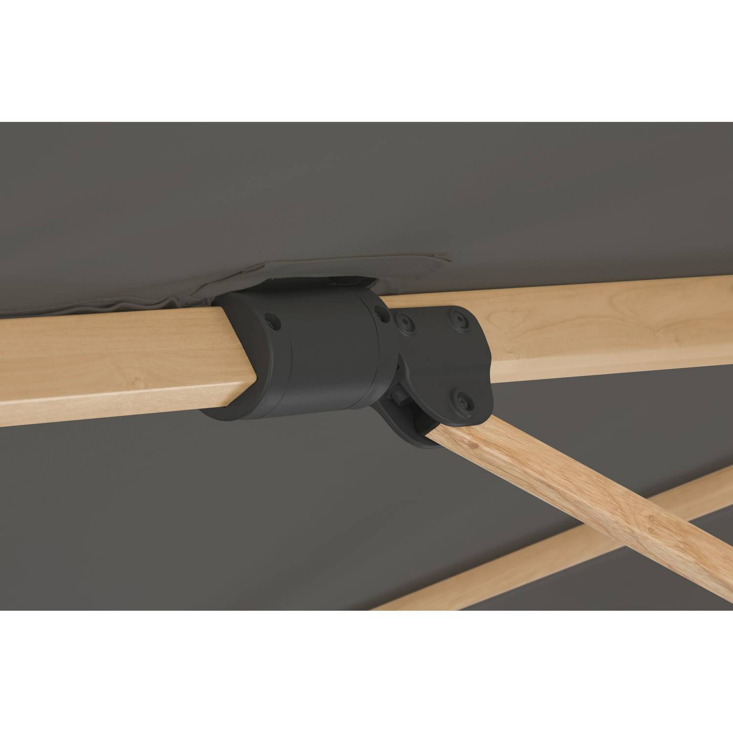 Ampelschirm Rhodos Twist Woody 300x300/8 quadratisch, ca. 300 x 300 cm, Farbe:anthrazit