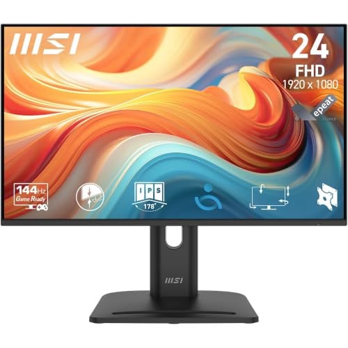MSI Pro MP245PG E14 Monitor 24 inch Full HD IPS 144Hz Zwart