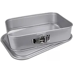 Städter Springform 33 x 23 cm / H 7 cm Silber rechteckig