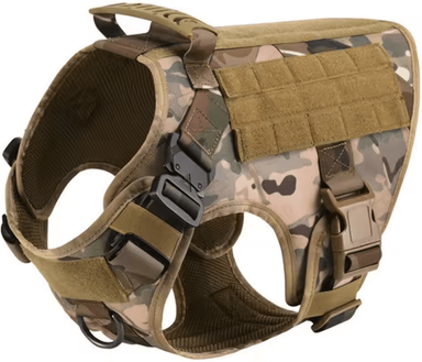Uplift Curations Large Dog Harness And Leash Set Training Walking Vest For German Shepherds And Malinois m camouflage Harness