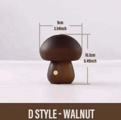 Inspire Curations Rechargeable Mushroom Table Lamp Touch Dimmable Portable LED Bedside Light type 2