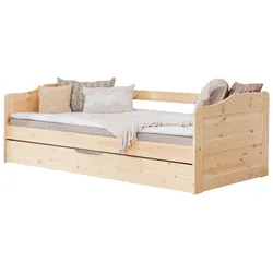 Ausziehbett Holz Melinda ca. 204x96x63 cm Kiefer