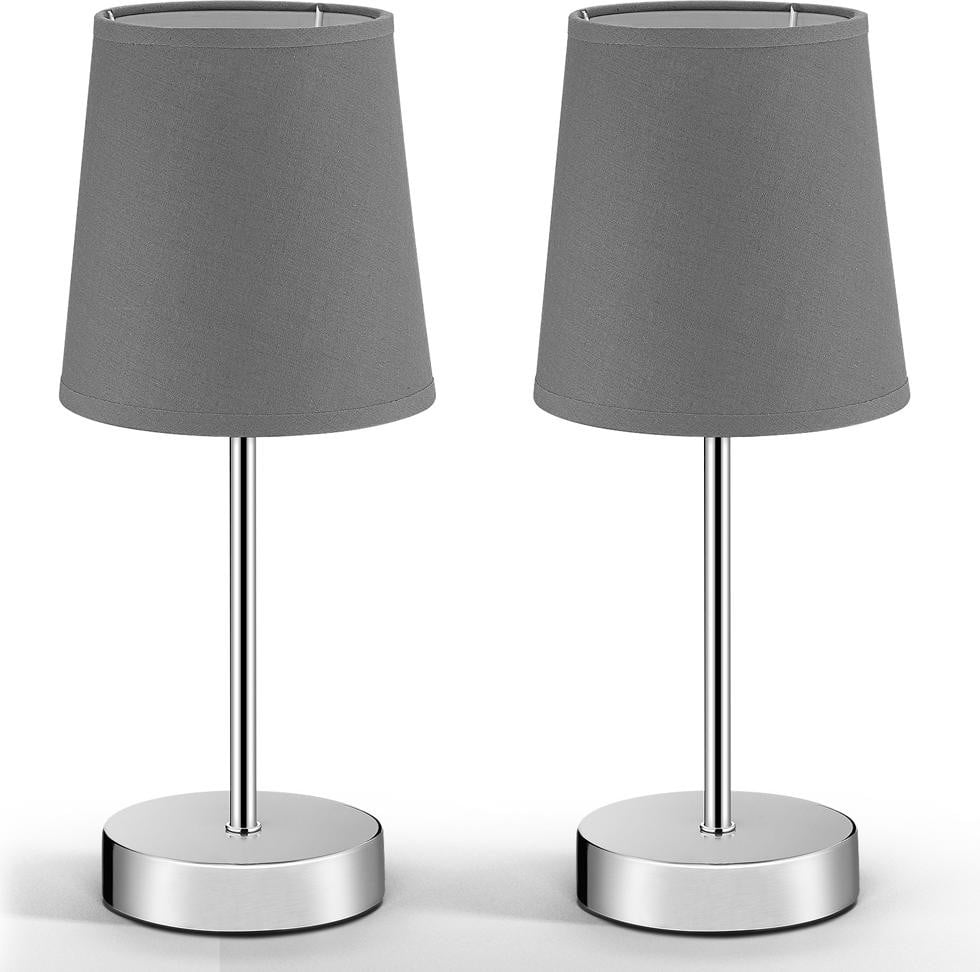 Monzana Nachtlamp set van 2 stuks, LED tafellamp voor woonkamer en slaapkamer, Hoogte: 32 cm