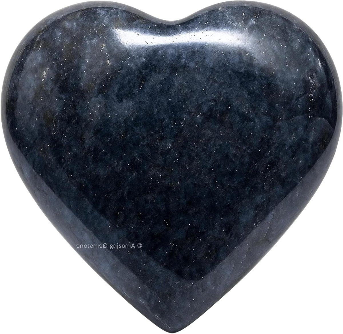 Blauw Aventurijn Palmsteen - Gepolijste Kristal Hart Steen voor Energie Balancering - Lengte: 65 cm
