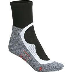 James & Nicholson Unisex Sport Socken kurz JN210 black 45-47
