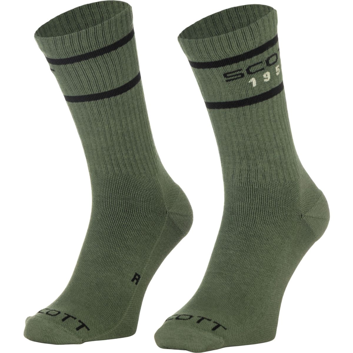 Scott Retro Casual Crew Sock (pack 3) tranquil green (8255) S 4201118255363