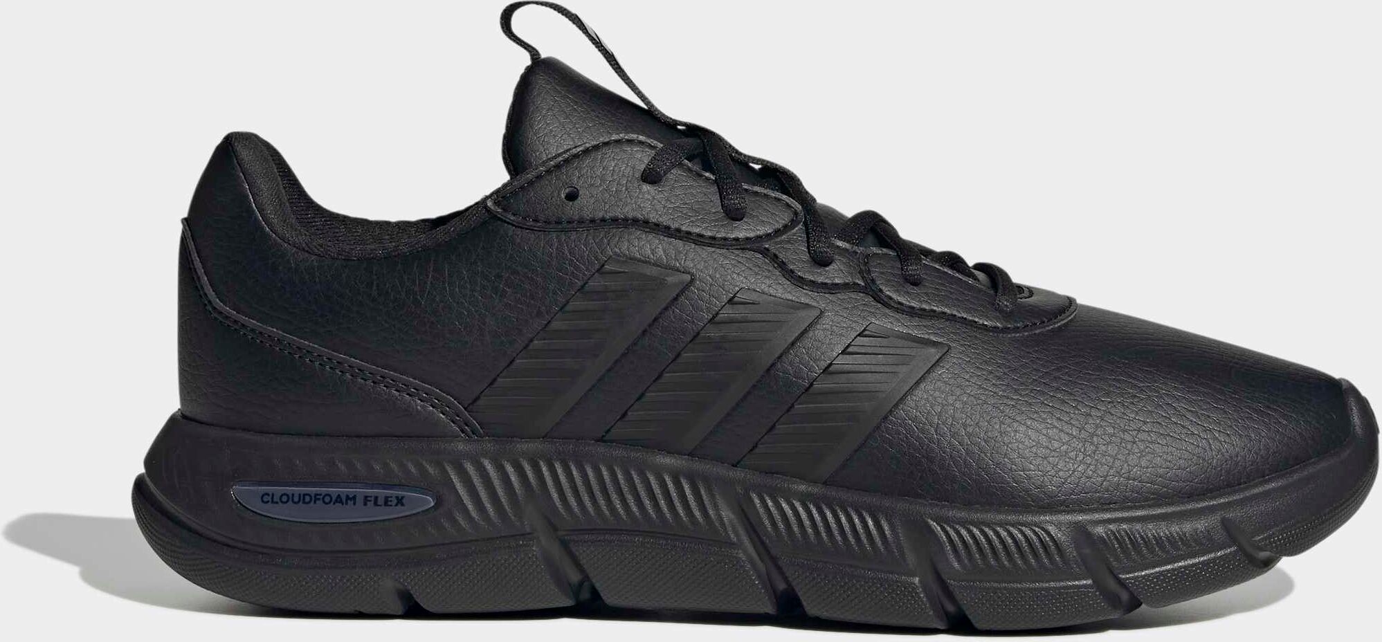 Walkingschuh ADIDAS SPORTSWEAR "CLOUDFOAM FLEX LACES", Herren, Gr. 48, core schwarz, core schwarz, grau six, Textil, Schuhe Walkingschuh