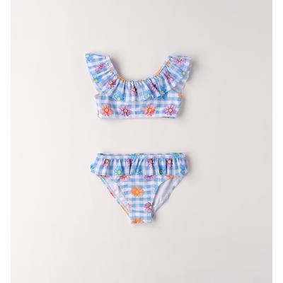 Badeanzug IDO "BABY GIRL ACCESSORIES", Mädchen, Gr. 104, Einheitsgröße, bunt (light blau, multicolour), 83% Polyester, 17% Elasthan, Badeanzüge Badeanzug