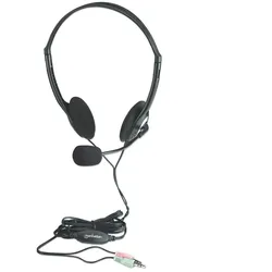 Manhattan Stereoheadset, Federleichtes Design, integriertes Mikrofon, Lautstärkeregler im Kabel integriert