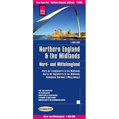 Reise Know-How Landkarte Nord- und Mittelengland / Northern England & the Midlands (1:400.000), Sonstige von Reise Know-How Verlag Peter Rump, Reise