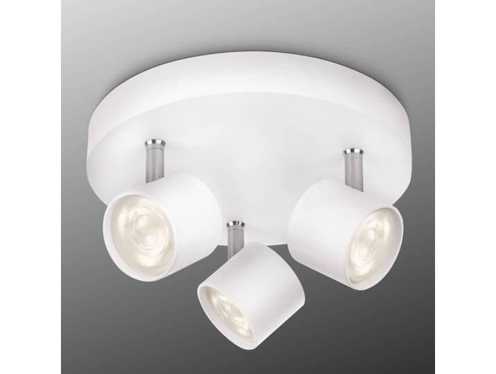 Philips Star schwenkbarer LED-Strahler weiß 3flg. STAR, dimmbar, weiß / opal, für Wohn- / Esszimmer, Aluminium, Modern