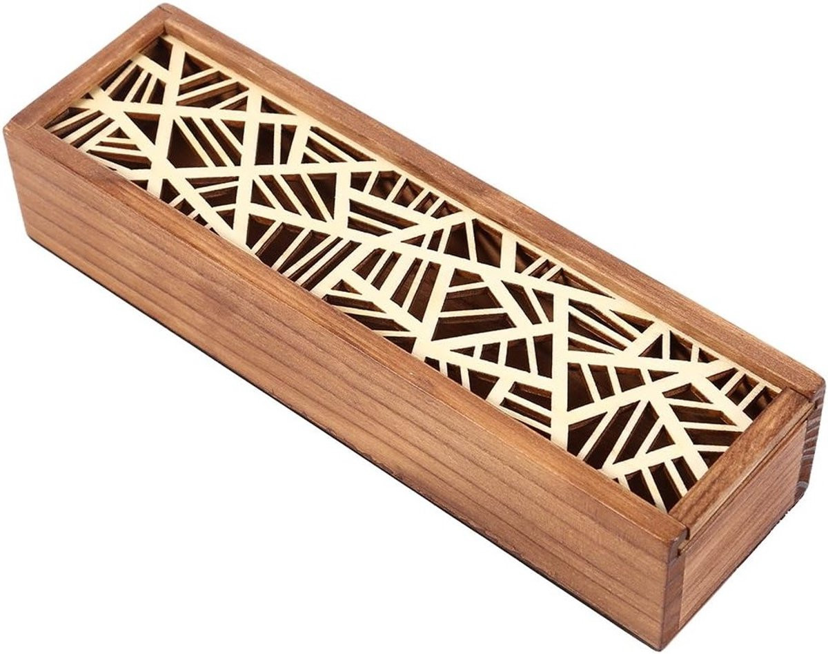 Houten Pennenhouder en Organizer voor Bureau