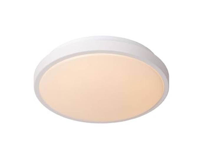 LUCIDE DASHER - Deckenleuchte Badezimmer - Ø 29,3 cm - LED - 1x12W 2700K - IP44 - Bewegung und Tag/Nacht-Sensor - Weiß