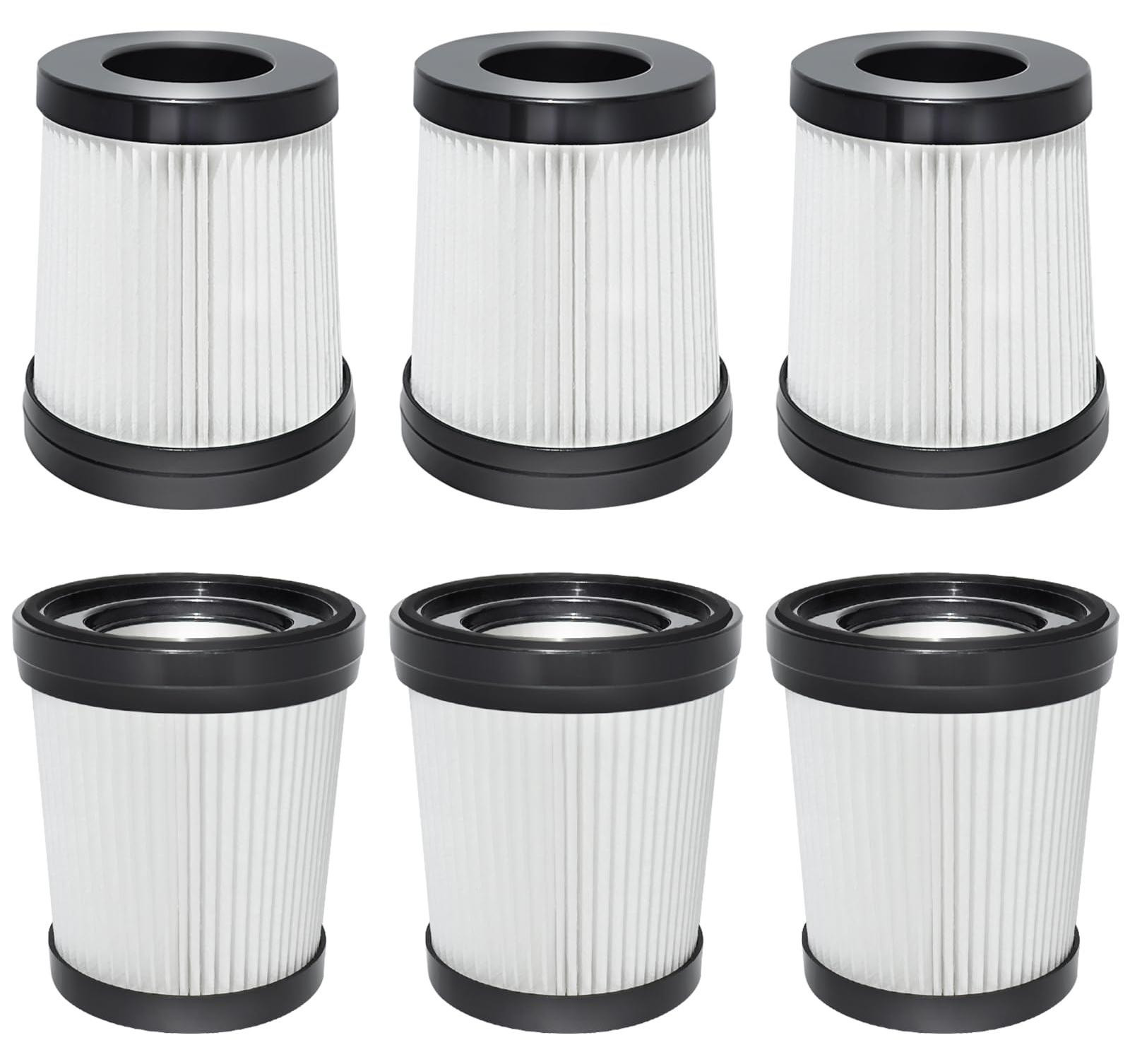Dripio HEPA-reservefilters, 6 stuks, geschikt voor diverse robotstofzuigers