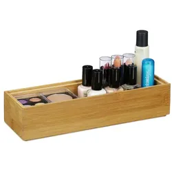 Relaxdays Ordnungsbox Bambus Hellbraun