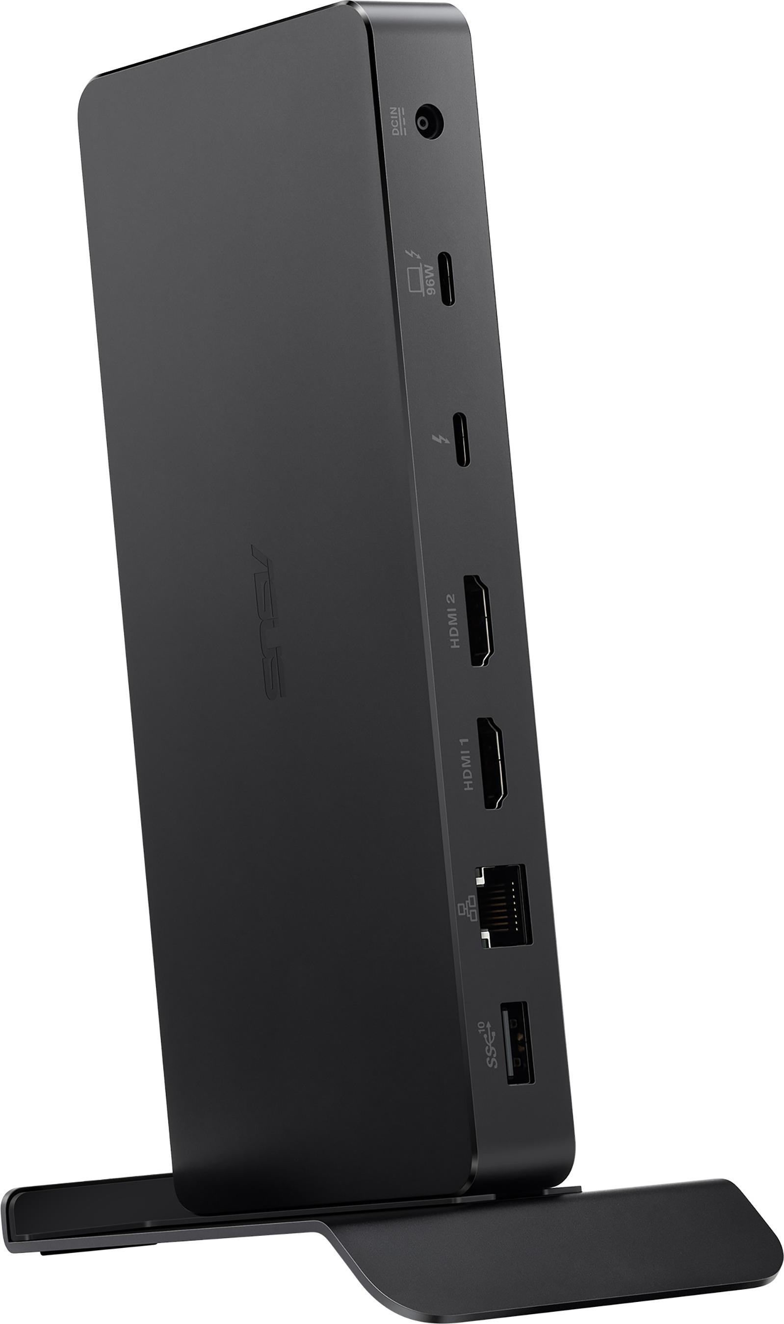 ASUS Triple 4K Thunderbolt 4 Dock DC500, Kabelgebunden, Thunderbolt 4, 96 W, 10,100,1000,2500 Mbit/s, Schwarz, MicroSD (TransFlash), SD