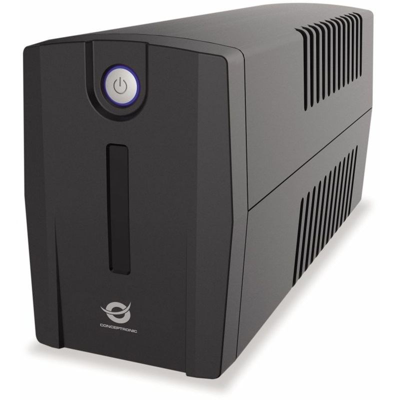 Conceptronic ZEUS USV 1000VA 600W Schutzkontakt IEC Start/LAN sw