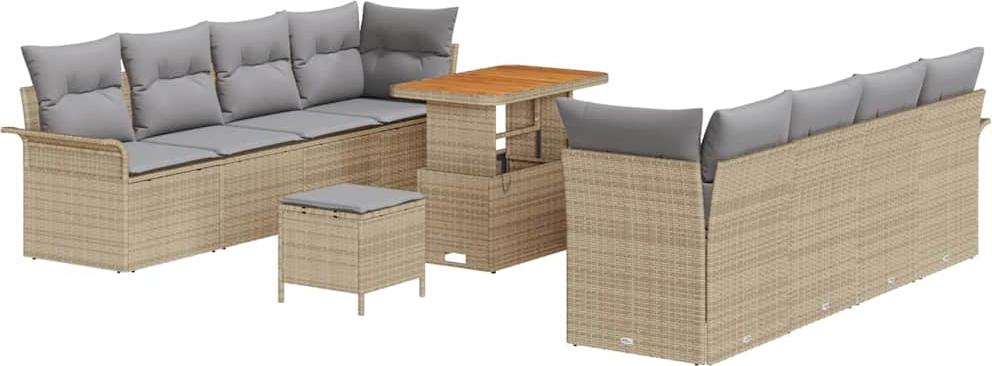vidaXL Garten-Sofa-Set Beige